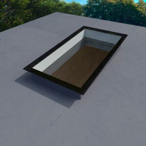 Frameless Flat Glass Rooflight 1000x2000, triple glazed, 119 kg, U-Value 0.6