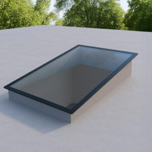 Frameless Flat Glass Rooflight 1300x1300, triple glazed, 101 kg, U-Value 0.6